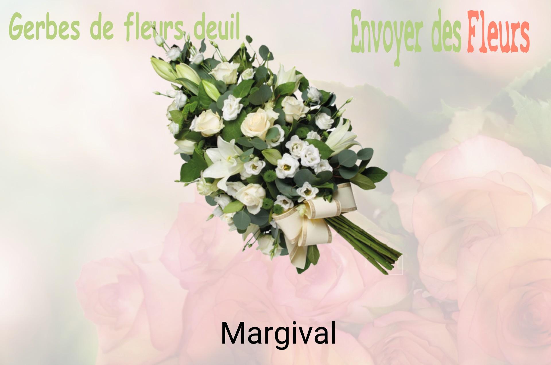 Gerbe de fleurs de deuil livrée à Margival